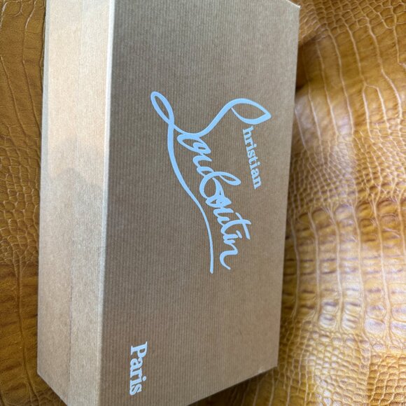 Christian Louboutin Ivory Canvas Ares Spiked Espadrilles Flats Size 37/ US 7 - Picture 4 of 4